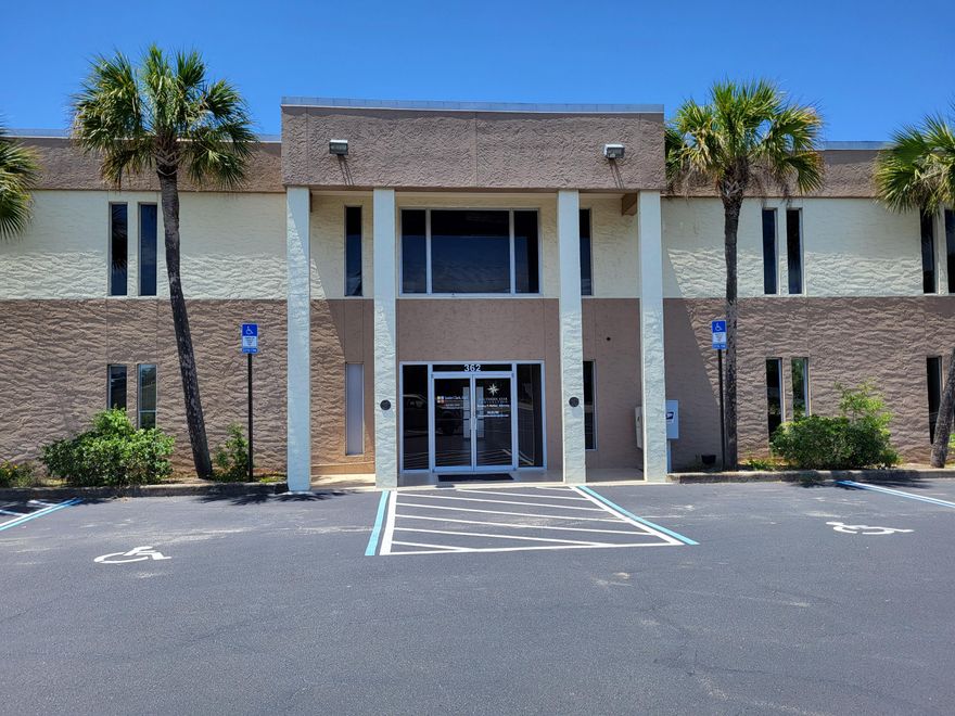 Professional 2nd floor office space with laminate vinyl flooring, some large rooms and standard size offices, common restrooms, owner will make floor plan changes if needed. Its possible to add more space than 2,500 sqft if you need larger space. Space available on pylon sign at road. Plenty of Parking. Traffic count is 31,000 cars per day go by this office. $250 per month CAM which includes water, sewer, garbage.