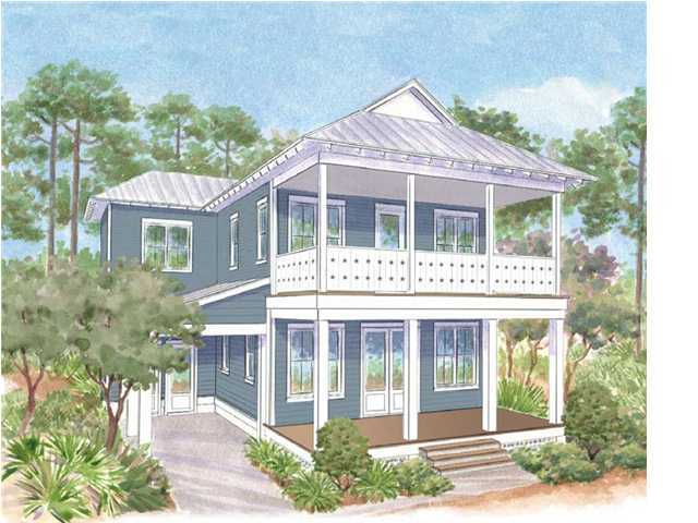 This new home located in Watercolor's Crossings District offers 2,888 square feet, 4 bedrooms, bunk room, 4.5 bath and full size laundry room with sink. There is a fabulous expanded back porch that wraps around the home and will be screened and have an outdoor fireplace on porch. Buyer can add upgrades and make interior selections by contracting before the home is too far along. Amenities include: community pools, Beach Club, nature trails, kayaking, canoeing, fitness center, tennis and Camp WaterColor. Centrally located to the best dining, unique boutique shopping, bike paths and some of the most challenging golf courses the gulf coast has to offer. Easy access to Hwy 98, allowing you to explore the nearby cities of Destin or Panama City Beach, as well as, the Northwest Florida Beaches