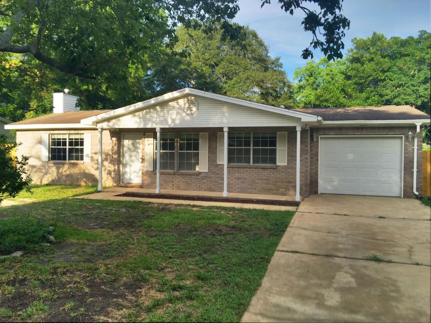 MULTIPLE OFFERS RECEIVED! HIGHEST AND BEST DUE BY 4:00 P.M. 08/23/2015.3 Bedroom 2 Bath home with a detached 3 car garage! The home sits on a quiet street ideally near shopping, schools, and entertainment. You're a 10 minute drive away from Eglin Airforce Base and 20 minutes away from Hurlburt Airforce Base. This is an excellent starter home with plenty of space for storage and projects. Home was built in 1962 with an effective year of 1985. Home is being sold ''AS IS''. Buyer is to please verify square footage and room dimensions as they are all approximate.