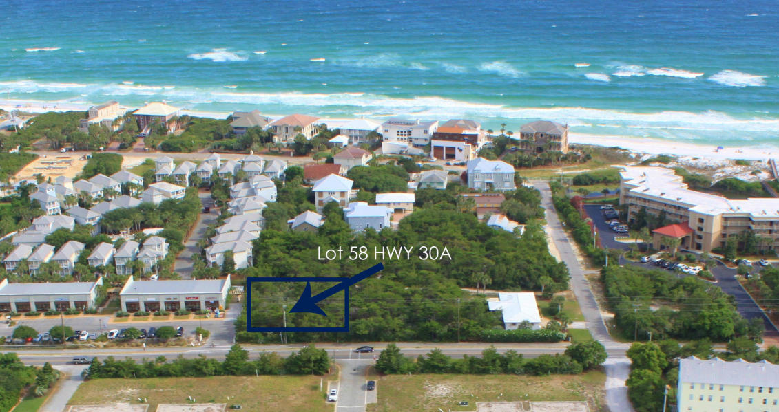 Large level home site, South of 30A 100 feet wide and 135 feet deep. County building guidelines are the only restrictions on this great lot. Gulf views possible. Plenty of room for pool, carriage house and large main house. Lots this size S of 30-A are pretty rare and at this price even rarer.