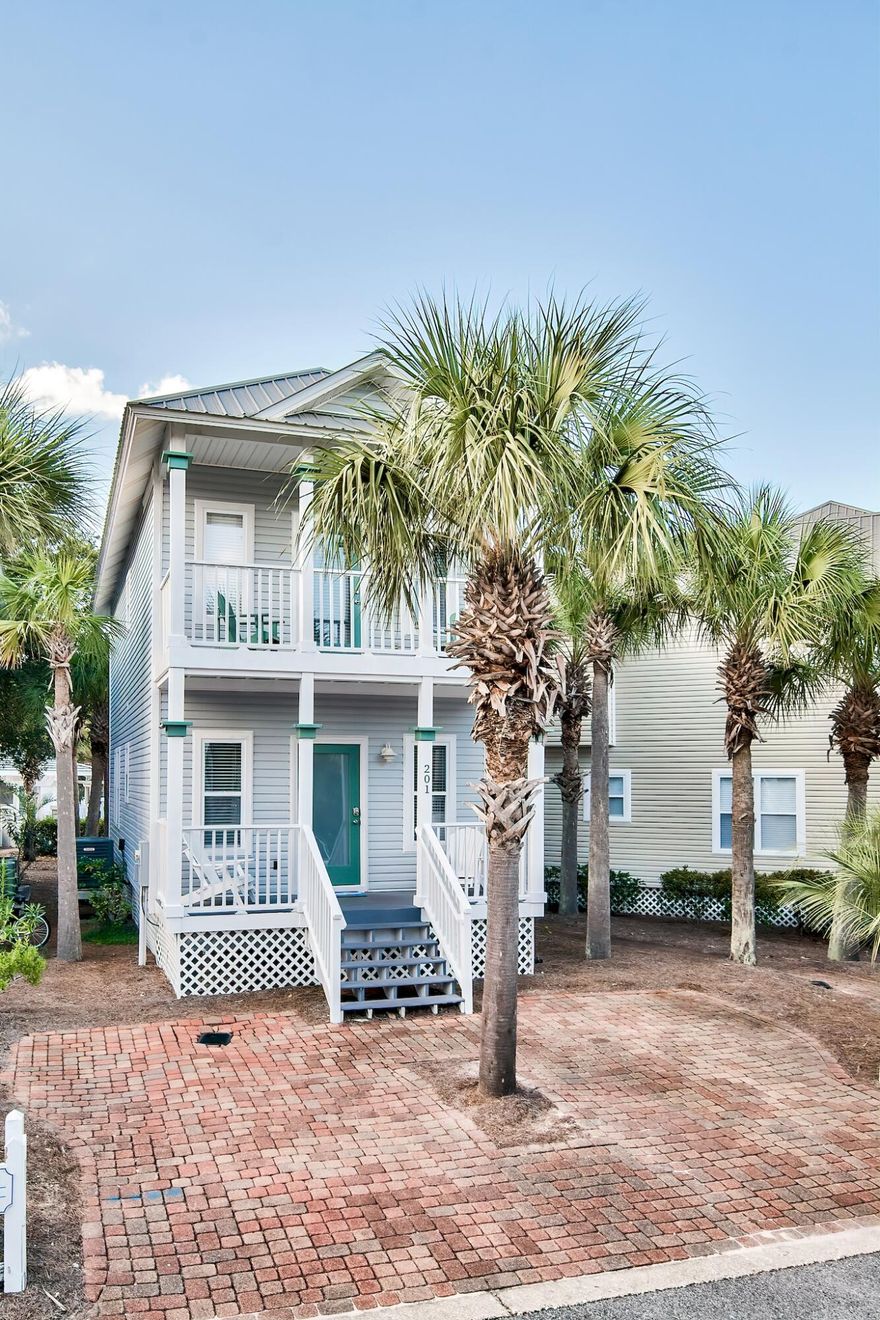 This cozy beach cottage is situated South of 30A just steps from beach access and local shopping and dining. Recent updates make this home a perfect turn-key rental. The updated kitchen includes quartz countertops, stone backsplash and new appliances. Updates to all baths, new LVP flooring and new lighting can be found throughout the home, and the HVAC, water heater and appliances recently replaced. New furnishings inside and out give this home a fresh coastal farmhouse feel, appealing to owners and their guests. The home's two back decks overlook the community pool and provide ample seating for dining al fresco! $25,000 already on the books for 2022 this could be an incredible investment property and your fun family getaway on the South side of 30A.