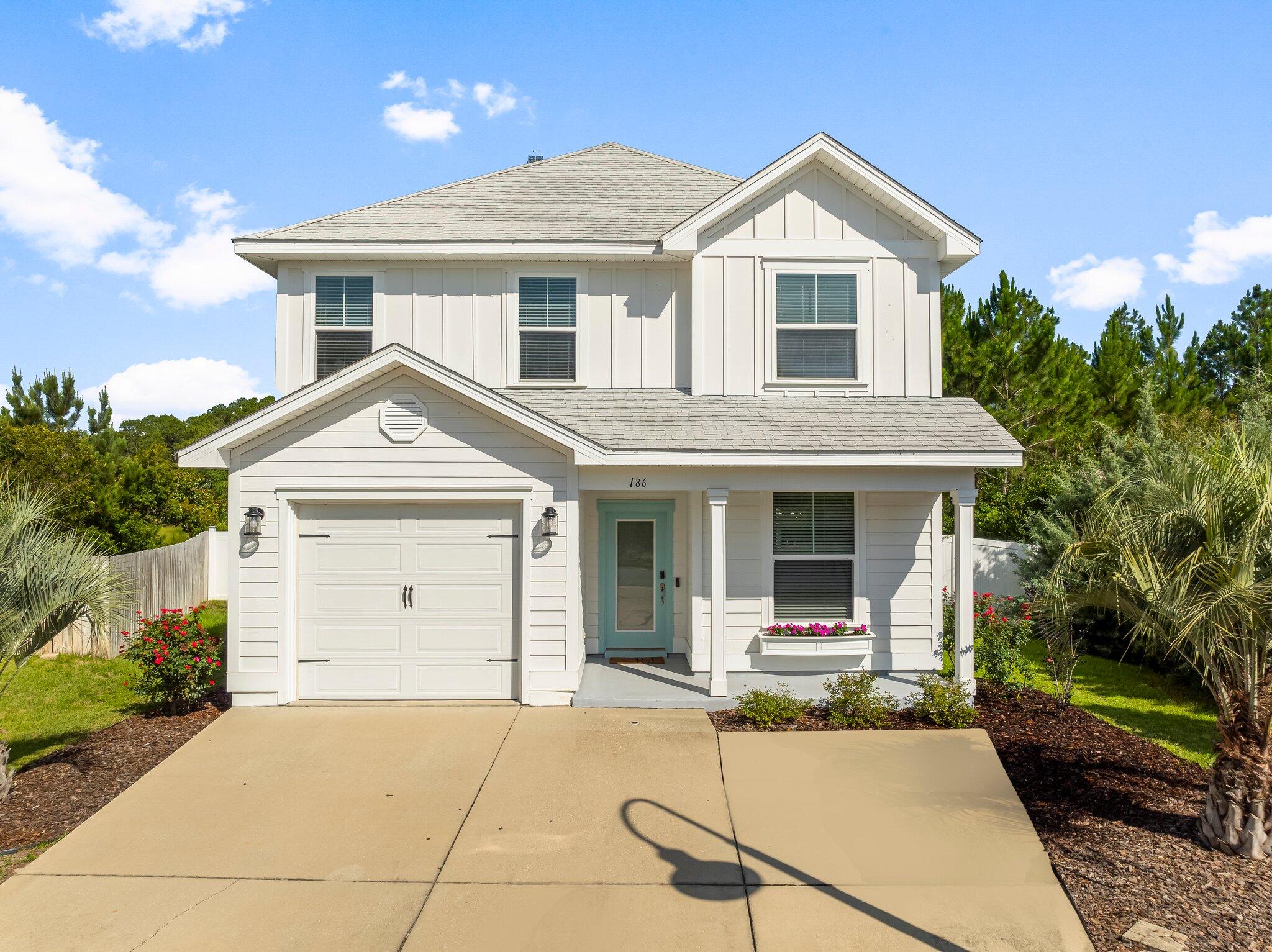 Charming Upgraded Home in Sought-After Audubon Point | Minutes to Seaside, Seagrove & Eden GardensWelcome to Audubon Point a serene, tucked-away neighborhood bordering Pt. Washington State Forest and just minutes from the sugar-white sands of 30A. This beautifully appointed 4-bedroom, 3.5-bathroom home offers a prime opportunity for full-time living, a second home, or a lucrative rental investment in one of South Walton's most desirable locations.Step inside to find a thoughtfully designed open floor plan with high-end upgrades throughout, including granite countertops, custom cabinetry, crown molding, and stainless-steel appliances. The heart of the home is the spacious kitchen, complete with a large center island and breakfast bar that seamlessly flows into the living and dining areas ideal for entertaining family and friends.
The first-floor owner's suite offers privacy and comfort, featuring a generous en-suite bath with dual vanities and a walk-in shower. Upstairs, you'll find three additional spacious bedrooms and a versatile flex space perfect for a home office, media room, or guest lounge.
Enjoy your morning coffee or evening unwind on the oversized back patio or deck, surrounded by peaceful natural scenery.
Audubon Point boasts a peaceful, forested setting yet is just around the corner from the public boat launch, Eden Gardens State Park, and a short drive to Seaside, Seagrove Beach, and multiple public beach accesses. With nearby shopping, dining, golf, and outdoor adventures, this location is ideal for those seeking lifestyle and value.
Whether you're looking to invest, vacation, or settle down, this turn-key property delivers on all fronts. Don't miss this opportunity!