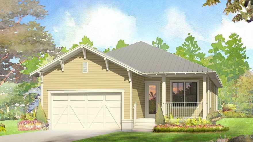 Lowest priced home in NatureWalk. The Beachwind plan with 2 car garage home SOUTH of 98. Home is starting soon - still time to choose finishes! Will be complete this winter! Cute cottage with gorgeous views of pond/preserve. Windows line the entire living room to showcase the views! Living room will have white beams and ship lap running through the main areas. Spacious master suite with trey ceiling and bath with double vanity and walk in shower. Walk in closet with plenty of room for two! Our standards are other builders upgrades- shaker cabinets, wood floors throughout, tankless hot water heater, built in appliances with gas cooktop, and much more!