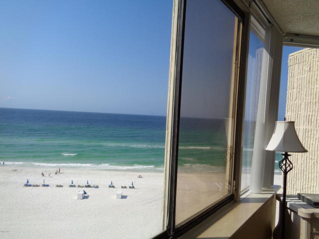 Top floor unit with the best views in Top of the Gulf. Enjoy this wonderful piece of paradise from sunrise to sunset. A brand new AC unit has been installed for your worry free enjoyment. Fully furnished with 2 full beds and a fold out sofa tastefully decorated. Top of the Gulf is an established development in a excellent location that sits in the middle of all the great amenities. Restaurants, entertainment, State Park all just minutes away. One of the most affordable gulf front properties.