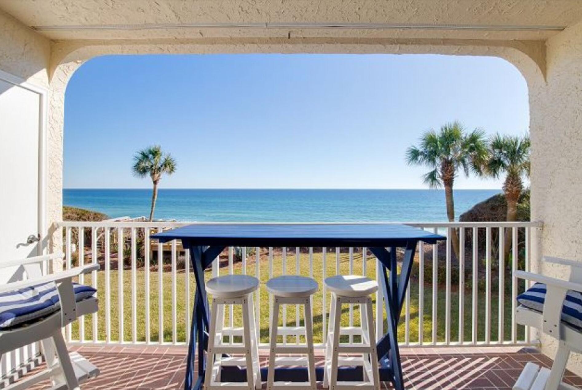 Absolutely STUNNING designer remodel! This two bedroom two bath has been completely renovated and located less than one mile from Alys Beach, a mile and a half from Rosemary Beach. All new high end furnishings and artwork will surround you and your guests in luxury. Gorgeous gulf views will take your breath away! Over $90,000 in YTD gross rent for 2021 WITH owner usage! This quiet area of beach is private and refreshing, yet close enough to all of the restaurants and shopping that 30A is famous for!