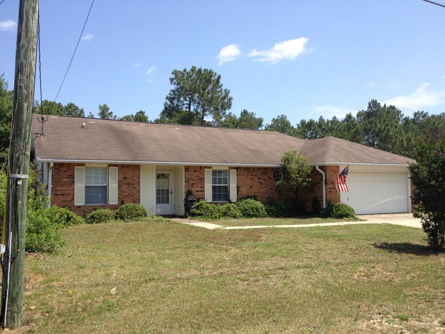 ONLY $500 SECURITY DEPOSIT FOR ACTIVE DUTY MILITARY WITH APPROVED APPLICATION! Looking for a GREAT home South of I-10? Check it out today and move in this weekend! Come and enjoy this great floor plan 3 bedroom 2 bath with a 2 car garage turned ''man cave''. The dining room features hardwood flooring and is open to the living room. The living area is very bright with vaulted ceilings and plant shelves. There is a breakfast room off of the kitchen that overlooks the large fenced back yard. The galley style kitchen features a pantry, built-in microwave and mexican tile floors. In the master bedroom there are hardwood floors, en-suite bath offering double vanity, garden tub and his and her closets. There is also a large indoor laundry room. Call to schedule a viewing today!