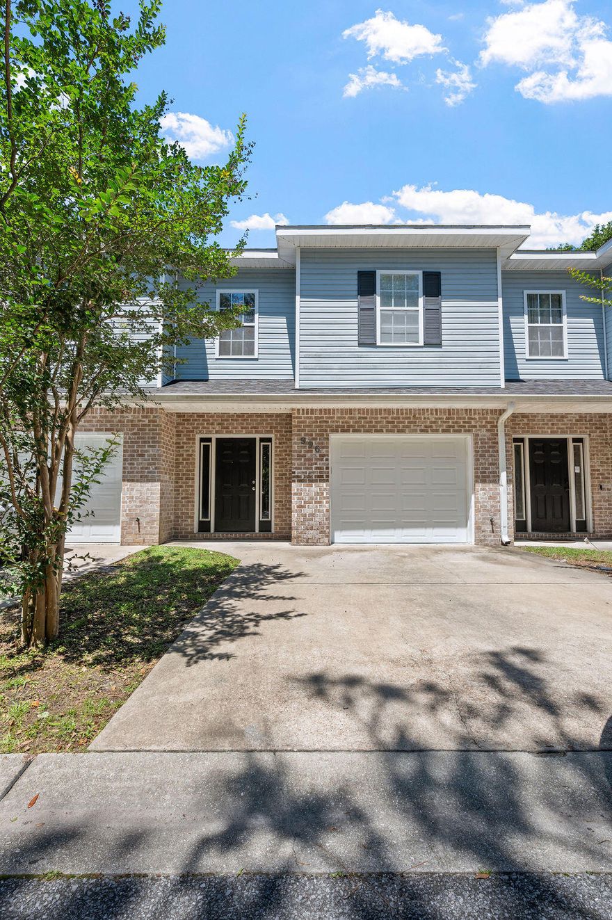 Welcome Home! **VA assumable loan at 2.5%*** This beautiful townhome is move-in ready with a brand-new HVAC system (2025) and nearly new water heater (2023).  It features 4 bedrooms, 2.5 bathrooms, and one car garage. You will enjoy the light and bright living space with an open floor plan. The first floor is tiled for easy living and cleaning and features a well-appointed kitchen with stainless steel appliances and granite countertops. Adjacent to the kitchen is the spacious living room and dining room space, and half bath. The 4 bedrooms, 2 full bathrooms, and laundry area are located upstairs. Out the back door you will find a private patio and fenced backyard, perfect for cookouts and relaxing, with a lawn maintained by the HOA. Conveniently located for easy commutes to Hurlburt Field, Eglin AFB, and Northwest Florida State College. Just minutes away from the white sand beaches and all that downtown Fort Walton Beach has to offer, this home has it all!