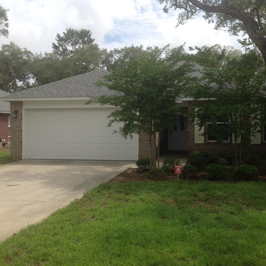 You will adore living in this unfurnished 3BR/2BA Fort Walton Beach rental home available August 26th conveniently located near both Eglin and Hurlburt Air Force Base, this home offers not only a great location, but beautiful upgrades throughout the 1752 square feet. The spacious living room features trayed ceilings, while the kitchen boasts granite countertops and stainless steel appliances. Ceramic tile can be found in the main living areas of the home to help with cleaning and carpet has been installed in the bedrooms for additional comfort.When you are not relaxing inside, head outside and enjoy watching the sunset from your charming back porch that overlooks the backyard. The backyard has been fenced for additional privacy and is perfect for pets to play in.