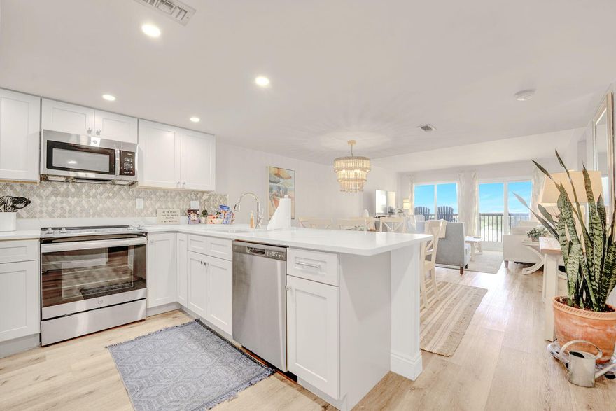 Experience the perfect blend of comfort, style, and convenience in this beautifully remodeled 2-bedroom mid-rise condo located in the highly sought-after low-density building at Pinnacle Port. Situated on the bottom floor, this residence offers unbeatable ease of access--step right out to the beach, pool, and all the resort amenities without ever needing an elevator. Inside, the unit has been thoughtfully updated and never rented with modern finishes throughout, featuring an open-concept main living area, a refreshed kitchen with sleek appliances, and upgraded baths. Large windows bring in natural light and offer peaceful views of the surrounding coastal landscape. Pinnacle Port is known for its unmatched blend of privacy and amenities, including two pools, direct beach access, tennis and pickleball courts, fitness facilities, a boat launch, and 24-hour gated security. With its low-density design and ideal ground-floor location, this condo delivers the rare combination of tranquility, convenience, and resort living on one of the quietest stretches of Panama City Beach with easy access to the restaurants and shops on 30A. Whether you're looking for a second home, an investment property, or a serene coastal retreat, this remodeled 2-bedroom unit is a standout opportunity at Pinnacle Port.