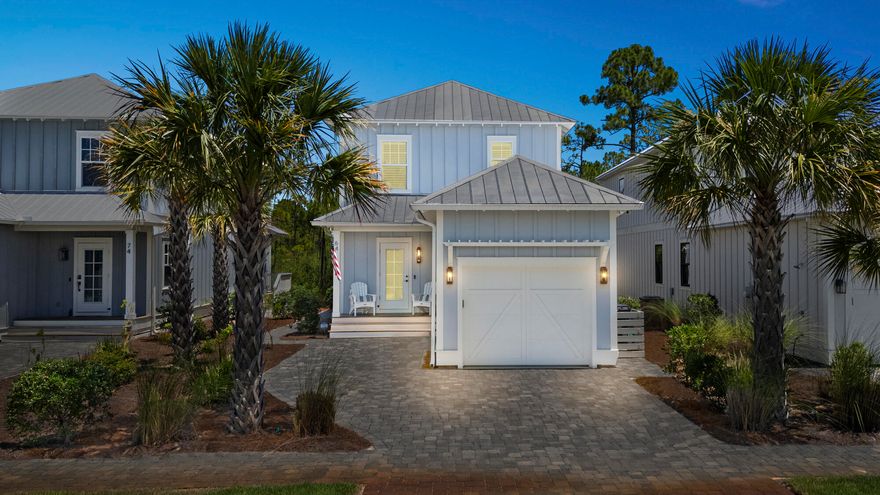 Discover 64 Heron's Crossing in Santa Rosa Beach on Scenic Highway 30A.This 4BR, 3.5BTH home with a main floor master suite is located in a private, rental-restricted community south of 30A. Bordered by to Topsail Hill State Park, it offers rare privacy and easy access to the sugar-white beaches, bike trails, dining, and shopping along 30A. Built with quality upgrades and never rented, this Santa Rosa Beach home has been meticulously maintained by its original owners. Perfect for a second home or full-time residence, residents enjoy proximity to Butler Elementary, Highway 98, and all that the Emerald Coast lifestyle offers. Don't miss this rare opportunity to own in one of 30A's most desirable non-rental neighborhoods. Enjoy direct access to 30A and the entrance to Topsail Hill State Park, with its 3.2 miles of scenic beach, is just steps away via the connecting sidewalk from Herons Crossing community to the park entrance.   From the park entrance it is just a 15-minute walk, 8-minute bike ride or 5-minute tram ride away.   Never worry about beach access or space regardless of what time you head to the beach.  The low HOA fee includes the maintenance of community pool, maintenance of the common lawn areas, and its irrigation system in addition to the annual pruning and fertilizing of the palm trees, community lighting, and community wide annual pine straw renourishment so your weekends are free for the fun stuff.
Built in 2018, this light-filled, thoughtfully designed residence offers the best of 30A living--without the crowds of a vacation rental neighborhood. From the moment you step inside, this immaculate 4-bedroom, 3.5-bath residence offers high-quality finishes including custom nickel-gap shiplap walls in the family room, master bedroom, 2nd floor living area, and 2nd floor suite. Upgrades to the home include hardwood floors throughout, elegant crown molding in every room, custom closet shelving, custom plantation shutters on every window, granite countertops and bronze kitchen fixtures, and stainless-steel appliances.  
Walking in the front door you are greeted by a wide-open floor plan that seamlessly connects the great room and kitchen for entertaining family and friends.  The expansive island, abundant cabinetry, and walk-in pantry make hosting a breeze, whether it is a casual brunch or dinner with friends after a day at the beach. Retreat to your spacious main-level master suite with a walk-in closet featuring custom storage and a spa-inspired bathroom with a tiled shower and double vanity. Upstairs, a second bedroom enjoys its own private ensuite bath.  Bedrooms three and four are connected by a Jack and Jill bath with dual sinks, perfect for kids or guests.
Setting this home apart is the upstairs landing / loft, a cozy second living area ideal for movie nights, gaming, or a quiet reading nook. And don't forget the oversized finished garage at 23 feet deep, with 12-foot-tall ceilings offering deep space and room for all your beach toys, bikes, paddleboards, or even a golf cart, all without dragging sand into the house. Additional custom overhead storage areas have also been added in the garage.
Don't miss your chance to own a piece of the 30A lifestyle, this one checks every box and then some. Schedule your private tour today.
Included in purchase price:
1.	Transferrable 2-10 builders' warranty 2019 to 2029 (with 4 years left of the structural warranty in place)
2.	Transferrable 5-year Subterrain Termite Contract (renews 2028)
3.	May 21st 2025 new HVAC system 1 year (labor) - 10-year (parts) warranty (2025-2035) American Standard
4.	Entire exterior repainted October 2022 (original paint fall 2018 new construction)
5.	Single-family home Hunter Drip Line Irrigation System for plants
6.	Lot includes, 50' x 38.2' foot conservation easement/buffer of natural vegetation directly behind home 
