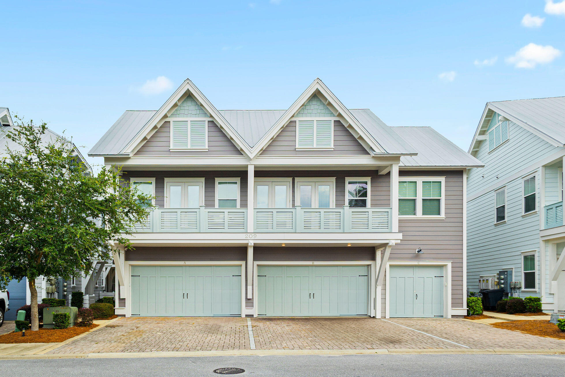 Easy show, not a rental! Enjoy a perfect location inside Prominence North. Steps from the nicest heated community pool on 30A with total backyard privacy provided by the state forest. The A-unit in Prominence is the largest, most open floor plan with the highest rental revenue projections. The owners spared no expense with custom queen-size bunks, king beds in the master and third bedroom, wallpaper, cohesive furniture and decor, plantation shutters throughout, flawless paint, and even replaced closet and pantry wire shelving with custom wood shelving. This unit needs no improvement cost, and the near perfect condition is a reflection of not being on a rental program. Location is key, and this A unit is perfectly situated within Prominence. Buyer to verify all dimensions and information. Everything pictured is included in purchase including extra refrigerator in garage.