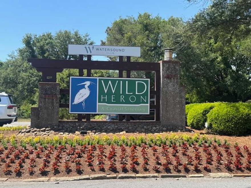 Awesome lot where no one can build in front or behind you. From a 2nd story you could have a lake view. The gated community of Wild Heron which features the Greg Norman  designed Sharks Tooth golf course and country club, scenic nature walks, fitness center with bathhouse, boathouse, lake view community pool, fire pit, and playground. It is a community that provides areas for fishing, kayaking, canoeing, and boating. Located close to the beach, 30A, and the ECP airport. Call your favorite Realtor to see this lot today. No entry without a Realtor.