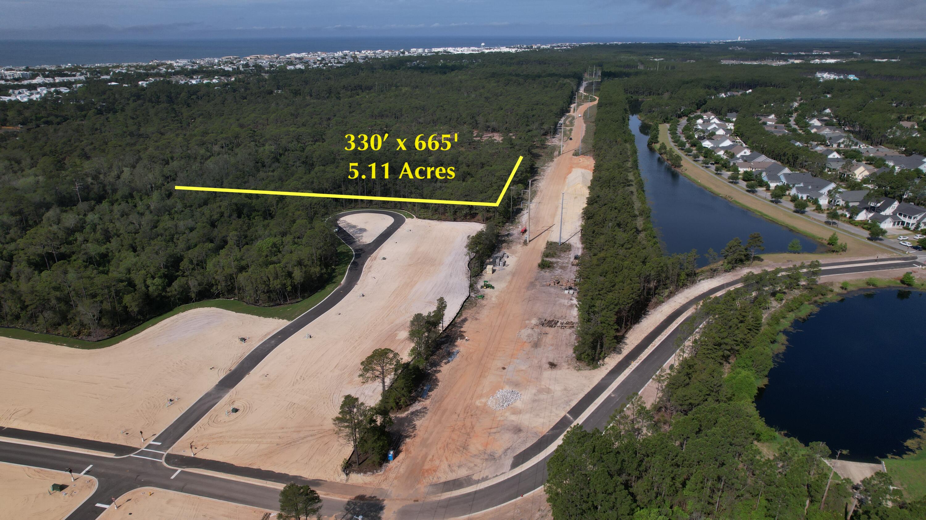 Inlet Beach 5 Acre Parcel next to St. Joe's latest phase of Watersound Origins. Zoned Conservation Residential for 2 homes per acre. Steps from Lake Powell and short drive to the Beach. Convenient location to Shops and Restaurants in Rosemary Beach, Alys Beach, Seacrest, Inlet Beach, 30Avenue and Scenic Hwy 30-A. Located on northwest Florida's Gulf Coast, between Panama City Beach and Destin, FL.