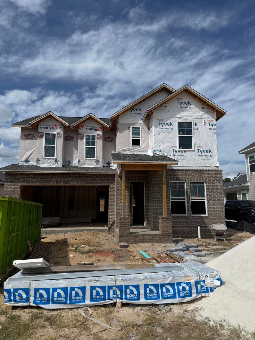 ESTIMATED COMPLETION IS DECEMBER/JANUARY. BUILDER IS OFFERING 20K TOWARDS BUY DOWN OR WHATEVER MONEY AND 1% TOWARDS CC. Welcome to this stunning 2-story, 2,450 sq. ft. brick and Hardie board home, the Sycamore,  located in the desirable Deer Moss Creek community. Featuring 4 spacious bedrooms, 3 full baths, and an attached 2-car garage, this home blends timeless curb appeal with modern interior finishes.Inside, you'll find Michelangelo quartz countertops throughout, luxury vinyl plank flooring, and a gourmet kitchen with a large island and bar seating--perfect for casual meals or entertaining guests. A nice walk-in pantry with built-in cabinets and counter space provides exceptional storage and prep area, while the dining area features a built-in side bar. Other upgrades include wood tread stairs, fully cased windows and custom master closet. Situated in Phase 7 this home offers the perfect combination of comfort, elegance, and community living.

As part of the master-planned community of Deer Moss Creek, this home offers access to a wealth of amenities, including a community pool, clubhouse, basketball court, playground, gazebos, and scenic walking trails.