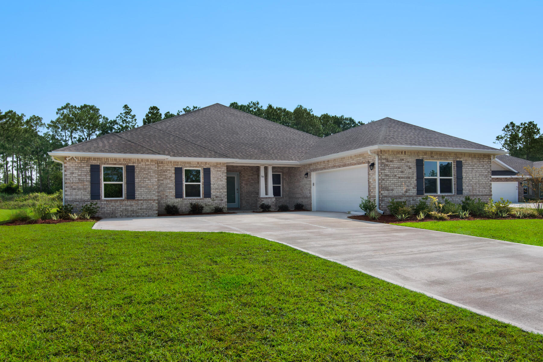 Hamilton floorplan has four bedrooms and three bathrooms including formal living and formal dining. As we walk into your home, we are welcomed by a formal living to one side and a formal dining to the other. There is a nice long hallway by the formal living perfect for your nice artwork or family photos that leads to your 1 car garage. As we continue to your main living area, you are greeted to the open concept of your oversized great room, breakfast nook and kitchen only from your dreams. Speaking of your dreams, when we talk about your new owner's suite, you won't believe the size of it till you lay your eyes on it. The spare bedrooms are all privately located on the other side of the home.