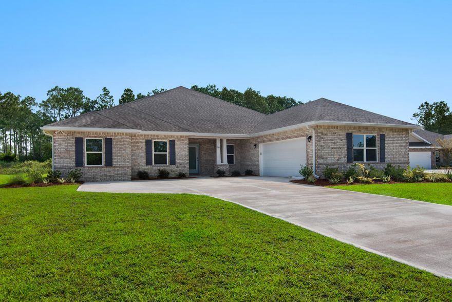 Hamilton floorplan has four bedrooms and three bathrooms including formal living and formal dining. As we walk into your home, we are welcomed by a formal living to one side and a formal dining to the other. There is a nice long hallway by the formal living perfect for your nice artwork or family photos that leads to your 1 car garage. As we continue to your main living area, you are greeted to the open concept of your oversized great room, breakfast nook and kitchen only from your dreams. Speaking of your dreams, when we talk about your new owner's suite, you won't believe the size of it till you lay your eyes on it. The spare bedrooms are all privately located on the other side of the home.