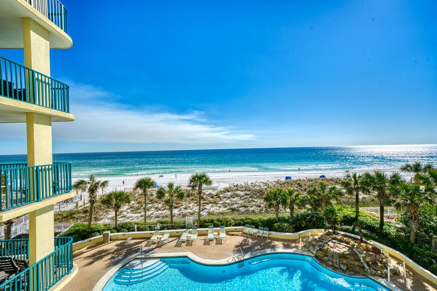 Million dollar views on this Gulf front West end unit with strong rental history up to $80,000/year with owner's use for the last few years. This 3 bedrooms 3 baths unit  located in the gated community of Jade East offers spacious open floor plan. The Master Bedroom provides balcony access and floor to ceiling windows for stunning Gulf  views!  Kitchen is fully equipped and offers stainless steel appliances and beautiful granite counter tops. There are tile in the living areas and carpet in the bedrooms.  Beautifully remodeled bathrooms offer granite counter tops, tile on the floors and tile in the master bathroom shower.   Unit comes fully furnished and ready for rental with bookings on the book that can be transferred to the new owner.