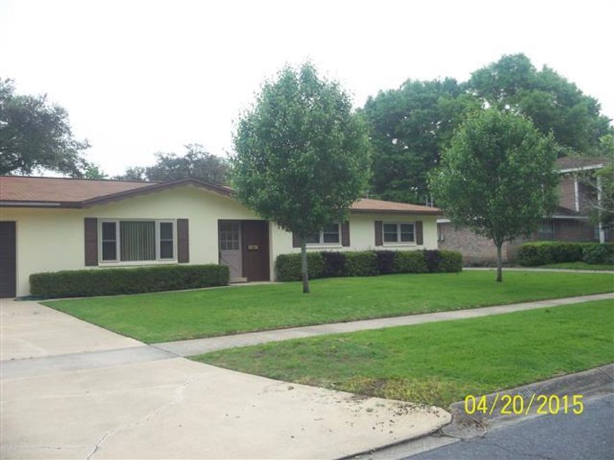 JUST YOUR LUCK BECAUSE THE SALE FOR THIS GREAT 3 BEDROOM 2 BATH HOME HAS FALLEN THROUGH. THERE IS A PERFECT LAY OUT FOR ENTERTAINMENT AND FAMILY PROJECTS INSIDE AND OUT IN THIS WELL LOVED HOME INCLUDING THE SPECIALLY CARED FOR YARD. SLIDING DOORS OPEN TO YOUR FENCED AND GATED BACKYARD WITH SPARKLING POOL WAITING FOR YOU. CHECK OUT THE NICE ROOMY YARD BUILDING/WORKSHOP. A SPACIOUS DOUBLE GARAGE ALSO CONTAINS A WORKSHOP AREA WHICH EXPANDS USABLE AREA. THE HURRICANE RESISTANT GARAGE DOOR PROVIDES SECURITY. THERE IS NEW A/C INSIDE AND OUT, ALSO OWNER HAS HAD A NEW POOL PUMP INSTALLED. EXTRAS: IN THIS ESTABLISHED NEIGHBORHOOD YOU WILL HAVE A PARK AND PLAYGROUND JUST DOWN THE STREET AND SIDEWALKS FOR YOUR SAFE STROLLING PLEASURE. COME SEE AND PLAN TO STAY.