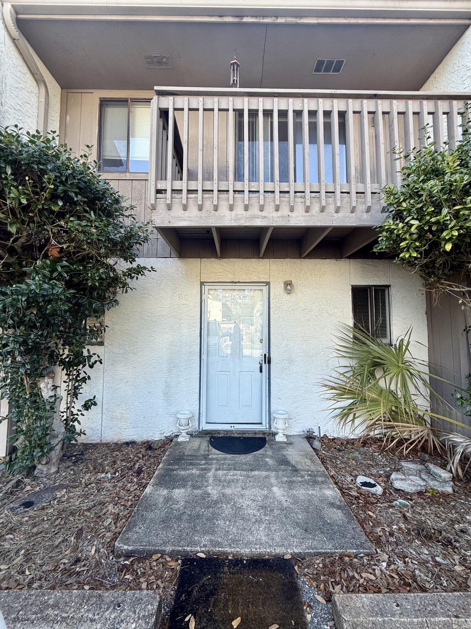 Perfectly situated in the heart of Ft. Walton Beach, this 2-bedroom, 2-bath townhouse sits right across from the community swimming pool. Just under 1200 square feet, both bedrooms and laundry closet are upstairs