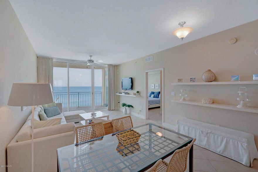 Well maintained with all new interior paint & in great condition, this professionally decorated unit boasts two GULF FRONT MASTER SUITES. The living / dining / kitchen area is a large open space opening on to a 211 SF balcony with spectacular view of the gulf, the beach and forever sunrise & sunset views. With all the touches you'd expect in a high end luxury condo, counter tops are slab granite, appliances are stainless, flooring is tile, bedrooms are plush carpet. The kitchen even has a separate breakfast nook! Perfectly situated on the 7th floor; close enough to hear the waves but far enough up to not hear general activity on the beach.