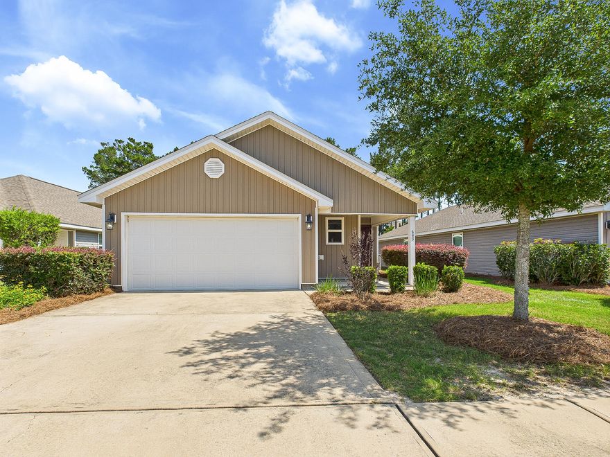 Freedom Mortgage is current loan provider. Assumable loan is available to a buyer that can transfer ALL eligibility from the sellers and can cover the difference in price with cash + closing costs at closing. 2.75% rate. Payoff is about $273,000 and current mortgage payment is around $1,750!!  Welcome to this beautifully maintained 3-bedroom, 2-bath home in the highly sought-after Hammock Bay community of Freeport! Built in 2019, this Jemison floor plan offers over 1,600 square feet of living space with a bright, open layout perfect for families, downsizers, or first-time buyers. The spacious kitchen features stainless steel appliances, a pantry, ample cabinetry, and a large island with seating for three. The living room flows seamlessly to the screened-in back porch--ideal for morning coffee or evening relaxationoverlooking a manicured backyard. The private primary suite is tucked at the rear of the home and includes a double vanity, walk-in shower, and generous walk-in closet. Two additional bedrooms and a full guest bath provide flexible space for family or visitors. Additional highlights include an indoor laundry room and a 2-car garage with extra storage. Located in Crescent Mill, a maintenance-free section of Hammock Bay, the HOA covers cable tv with over 150 channels, full lawn care including mowing, mulching, irrigation, and fertilization. Community amenities are unmatched: multiple resort-style pools, 24-hour fitness center, clubhouse, movie theater, tennis and basketball courts, playgrounds, walking trails, and the Bay Club with fishing pier. 