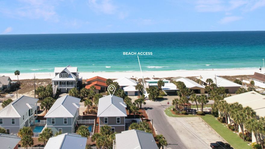 Gulf views, directly across from the beach AND beach access--5518 Gulf Drive offers the ideal blend of location, space, and flexibility, making it ideal as second home rental investment, with the benefit of no HOA. Situated on a large corner lot on the east end of Panama City Beach, this home is designed with both comfort and functionality in mind. Newer construction and featuring a spacious living and kitchen area that opens to a private pool and a large patio with both covered and uncovered spaces--perfectly blending indoor and outdoor living for easy gathering and entertaining.The thoughtful layout includes two primary suites, along with two additional bedrooms with en suite baths, and 2 sets of full bunks - enhancing it's versatility to host large groups without sacrificing privacy. The private pool makes this a true vacation-style setting, while the front porch and expansive second-floor deck offer additional outdoor living spaces to enjoy Gulf views and coastal breezes. The corner lot provides ample parking--a rare and valuable feature this close to the beach.
With short-term rentals allowed, a highly functional floor plan, and a location just moments from the sand, this property presents an exceptional opportunity to own your piece of paradise at the beach!