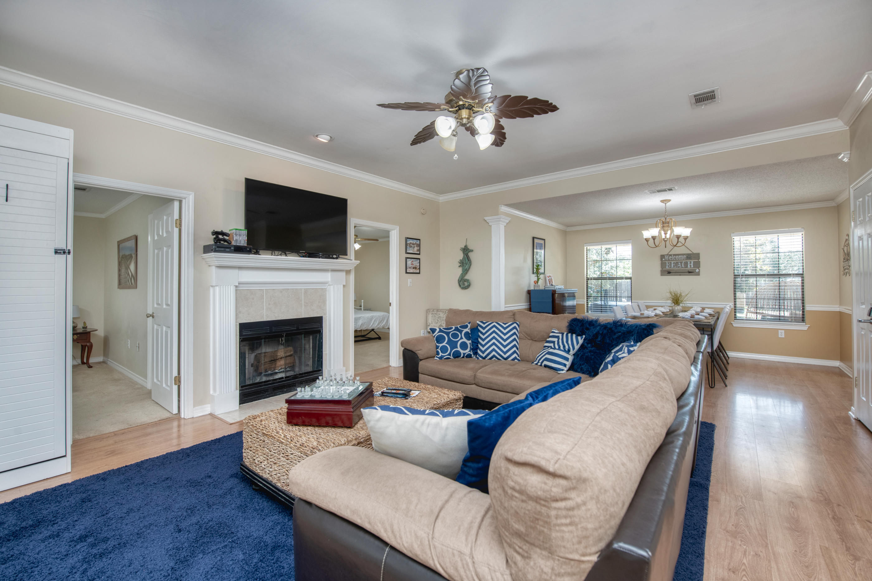 **BUYER FINANCING FELL THROUGH*** BACK ON THE MARKET!Welcome home to a well maintained home that also provides a DEEDED WATER ACCESS to the sound! If you love fishing, and water sports, you will love the walking distance to the water from this home. The home can come furnished if you prefer. It also has new appliances, fully fenced, hot tub for relaxing under the stars, and a fire pit with plenty of seating provided!Simply perfect with every detail. This home is a must see and won't last long.If you are in need of a vacation rental, the home brings in many bookings for a great return on your investment, or the home is move in ready for your family.... your choice.