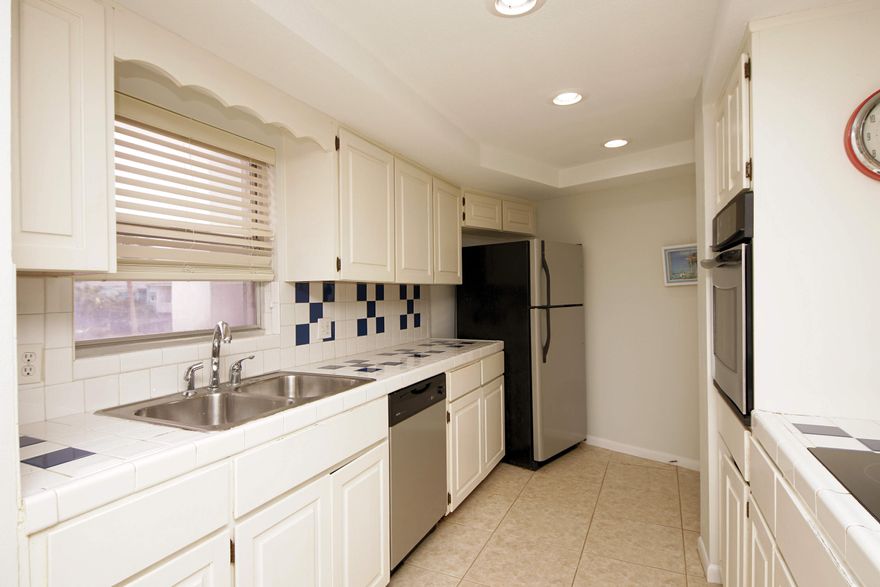 Condo Newly painted & fully furnished at El Matador with Gulf Views!  Bright and spacious One bedroom, one bathroom condo. Fully -equipped kitchen, spacious dinning & living room. Living room and bedroom have sliding glass doors which lead right outside to your beautiful balcony with gulf views. One of the select few units with extra large balcony. Storage closet off balcony. Short walk from condo to private beach access and Gulf side pool. Beach service available if desired.  Laundry facility 1 door down from condo. El Matador offers great amenities which include 2 pools, tennis/pickleball courts, basketball court, sauna, whirlpool , fitness center. El Matador is VA approved & Short term rentals allowed. The gross revenue for a one bedroom in building 1 or 2 is between $30,000 & $34,000.