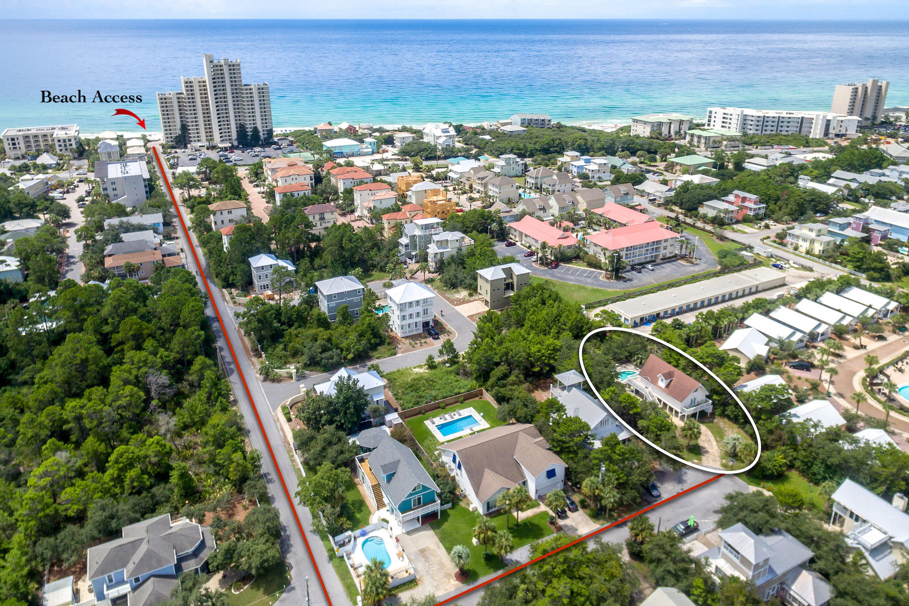 You will love this beach house located about 1/4 mile from the public beach access. Drop your bags and begin your relaxation and enjoy the ocean breeze in the evenings on the wrap around deck off the south side of the house or on your private deck just off the master bedroom. The main areas of the home feature 3 bedrooms and 3 baths with ample room for gatherings. The master bedroom, located on the main level, has its own private deck, walk-in closet and ensuite bath. Many get-togethers in this beach house will be enjoyed in the updated open kitchen and great room. As evening approaches guests can easily open the two sets of doors and gather on the deck overlooking the private heated pool and hot tub.