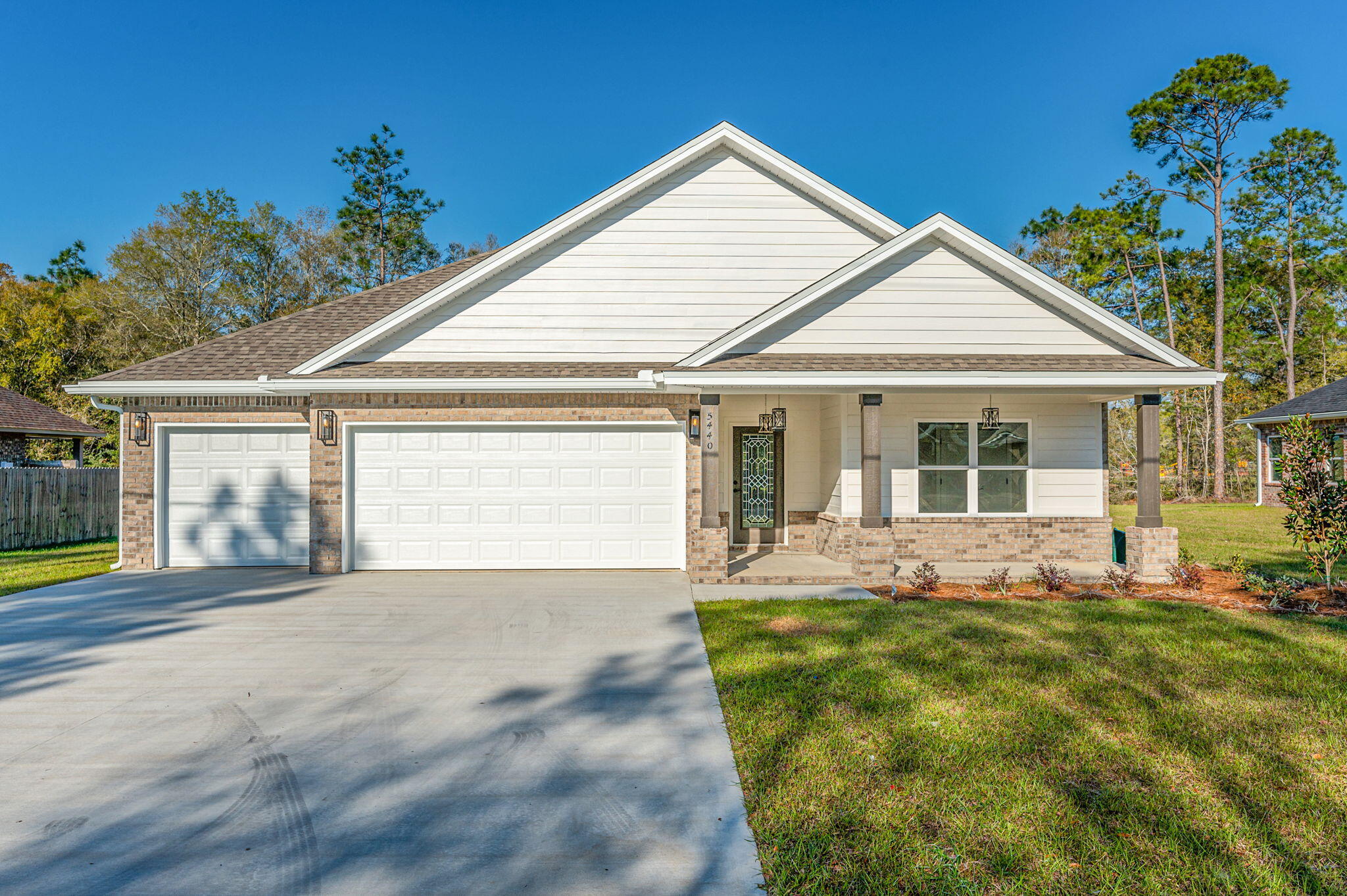 UNDER CONTRACT with Kick-out Clause. Accepting back-up offer. Bulit by local quality builder, Bryan Rogers Consruction. New Construction home located in Homewood Estate. This 4 Bedroom 3 bath includes: a three car garage, trey ceilings, stylish fixtures, shiplap ceilings, LVP flooring throughout entire home, custom white cabinetry with quartzite countertops in kitchen and bathrooms. The master bathroom includes a tiled walk-in shower with separate bathtub along with beautiful double vanity, and walk in closet. Outside you will find a flat large backyard, irrigation system and covered patio. Home is located in the beautiful subdivision of Homewood Estates.