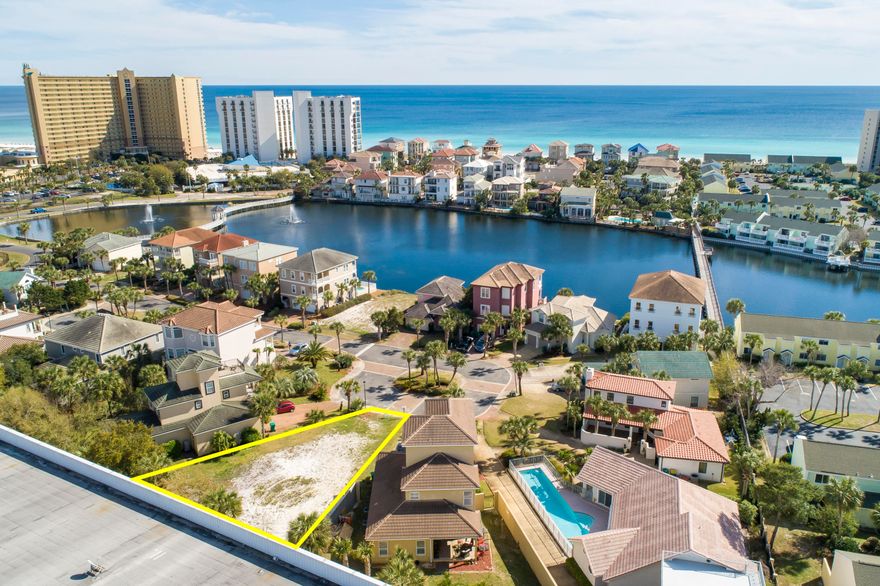 BACK ON MARKET. Now your chance to own this rare Large lot ready for your Vacation Rental Residence, Family or Second home or hold for investment. Deeded beach access, very desirable community location, with excellent rental income producing neighbors.This is the lowest price lot in Destin that has proper zoning for short term vacation rentals & neighborhood amenities including beach access.
