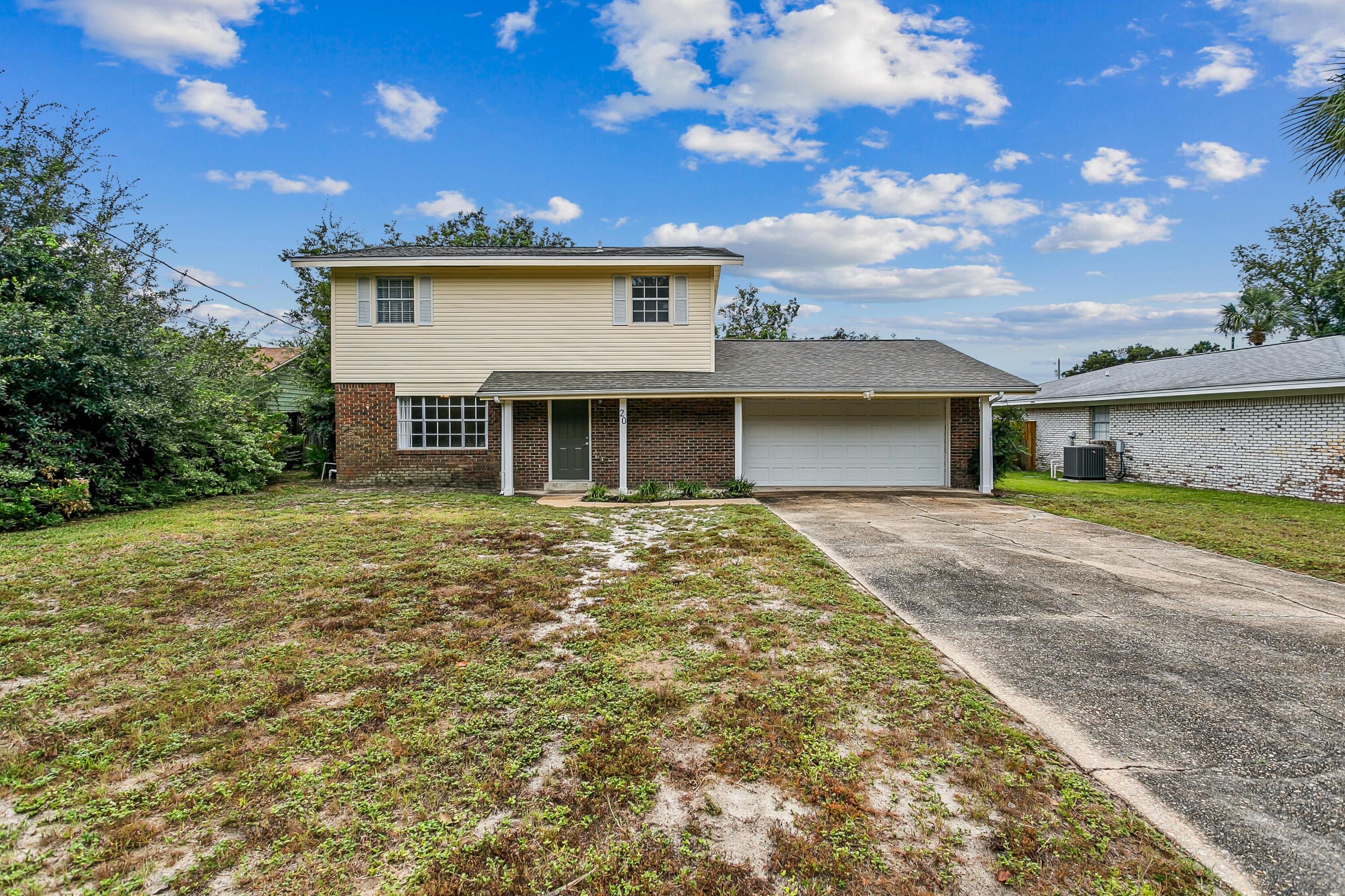 Beautiful two-story home featuring 3 bedrooms, 2.5 bathrooms, and 1,544 sq. ft. of living space. This home includes a spacious two-car garage and a newly renovated kitchen with modern finishes. Perfect for comfortable living with ample space for entertaining! Conveniently located minutes away from surrounding Air Force installations (Eglin AFB 15-20 / Hurlburt Field 5-10). Outside features a spacious backyard, an ideal setting for entertaining guests and hosting gatherings!