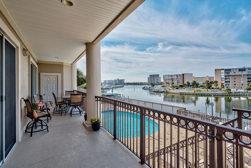 Harbor front condo with a DEEP WATER BOAT SLIP w/LIFT INCLUDED! Take in the spectacular views of the beautiful Destin Harbor from your private balcony. Beautifully updated open floor plan centering around the harbor views. Wonderful, spacious kitchen with a long breakfast bar open to the living area with new GE appliances installed 8/15. The spacious master bedroom has a large walk in closets and large bathroom with a Jacuzzi tub. This is the only condo with a private access to the private Harbor Plantation pool and docks. There are only 6 condos in Harbor Plantation, a refreshing pool directly on the harbor and a private workout facility. In addition to the new exterior paint, the pool has recently been resurfaced and pool pavers have just been updated.