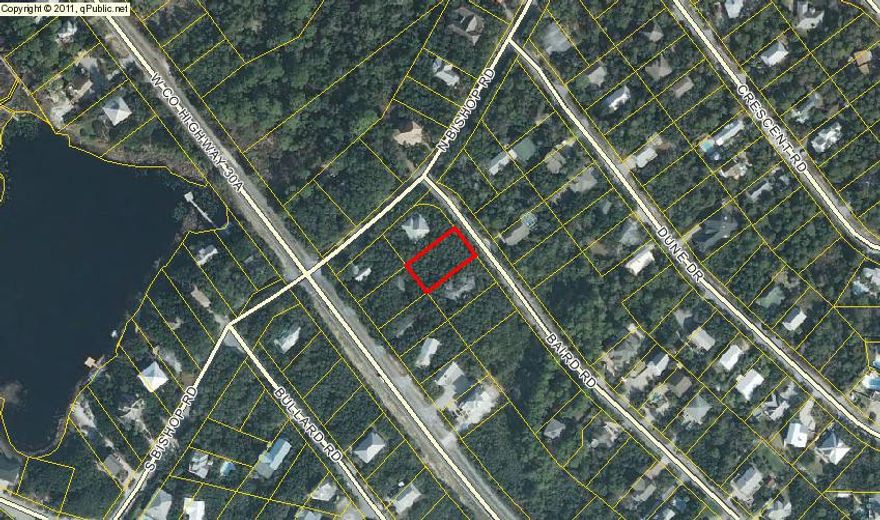 A lovely lot located in one of 30a's most desirable neighborhoods. Just a short distance to beaches of South Walton, Butler Elementary, popular local restaurants, and Santa Rosa Beach Golf and Beach Club.