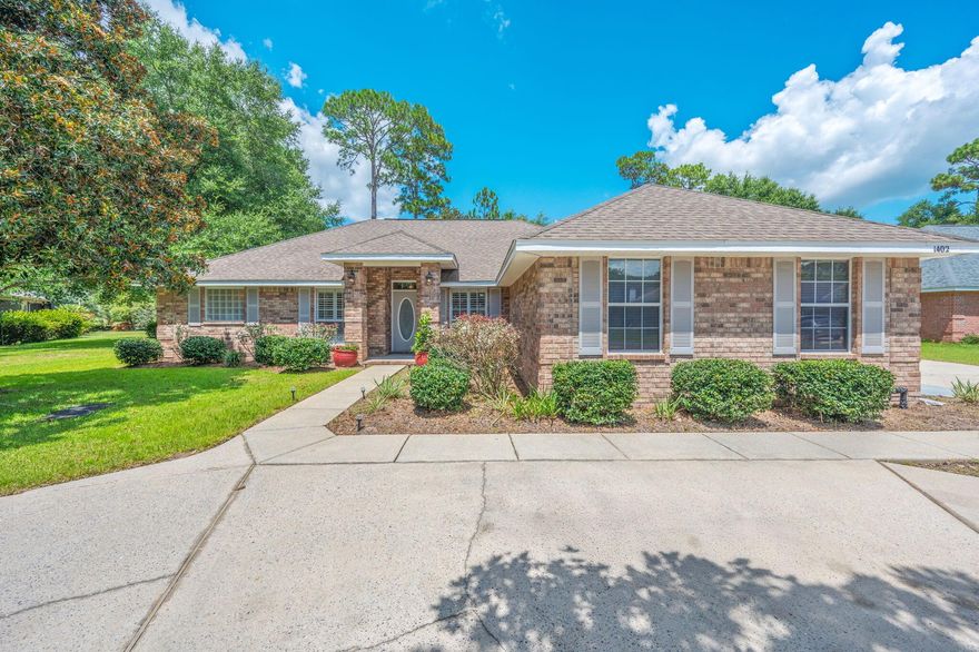 Welcome to this beautifully maintained home in Bluewater Bay! This charming house features 3 bedrooms and 2 bathrooms, perfect for those looking for a cozy yet modern living space. The kitchen boasts stainless steel appliances and granite countertops, ideal for cooking and entertaining. The open floor plan allows for seamless flow between the kitchen, dining, and living areas. Step outside to the screened patio, where you can enjoy the fresh air and relax in the privacy of your own backyard. Located at the end of a cul de sac in the gated community of Magnolia Plantation, this home is perfect for those seeking a stylish and comfortable living environment. Call to schedule your showing today!