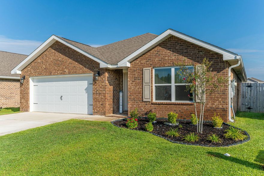 VA assumable rate available- 2.25%! Welcome Home! This 2020 built home is located in Redstone Commons - a community stocked with amenities, to include resort style pool, clubhouse, and playground. This Cali floor plan offers 4 bedrooms and an open kitchen floor plan with granite countertops and stainless steel appliances. Main living areas and baseboards have just been professionally painted! Vinyl plank flooring runs throughout main living and baths, with carpeted bedrooms. Roomy master bedroom with en suite features double vanities and large walk-in closet. Blinds, gutters, sprinkler system, and fully fenced backyard are all installed and add convenience for the buyer- turn key! Schedule your showing today!