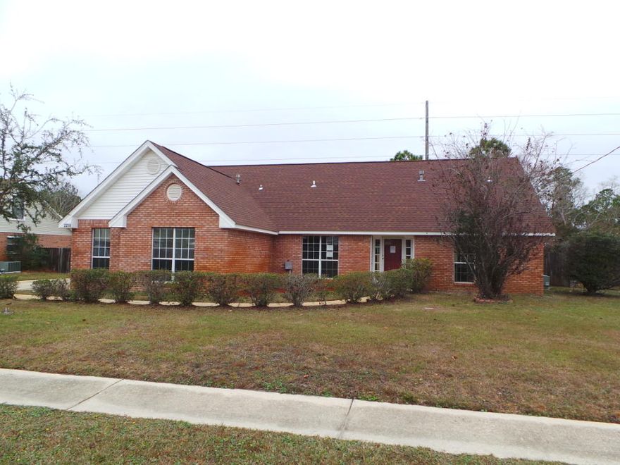 Gorgeous 2-Story Home in East Navarre that offers 4 Bedrooms, 3 Full Bathrooms and Nearly 2,500 Sqft of Living Space! Just minutes away from Navarre Beach, Shopping and Schools! Come and see this nearly all brick home with a brand NEW roof! Relax with the family in the privacy fenced backyard with a wide open patio and sliding glass door access to the home. Stepping inside, you are greeted with Vaulted ceilings, New carpets and New lighting/ceiling fans. Get comfy by the corner fireplace in the living room during those cool winter nights! Choose your dining experience either in the huge formal dining room or in the eat-in kitchen which features solid surface countertops, a center food prep island, warm cabinets and a corner pantry.