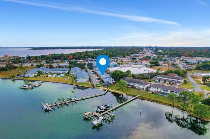 Amazingly affordable waterfront property in Fort Walton Beach! 451 Waterway Ln represents more than just a home; it's the gateway to a lifestyle of waterfront elegance, convenience, and substantial investment opportunities. This townhome is a rare find for those seeking to enjoy the best of waterfront living while capitalizing on the strong rental demand in the area. Whether as a personal residence, vacation home, or investment property, this townhome offers an unparalleled opportunity to own a piece of paradise with significant growth potential. Community gazebo and dock.