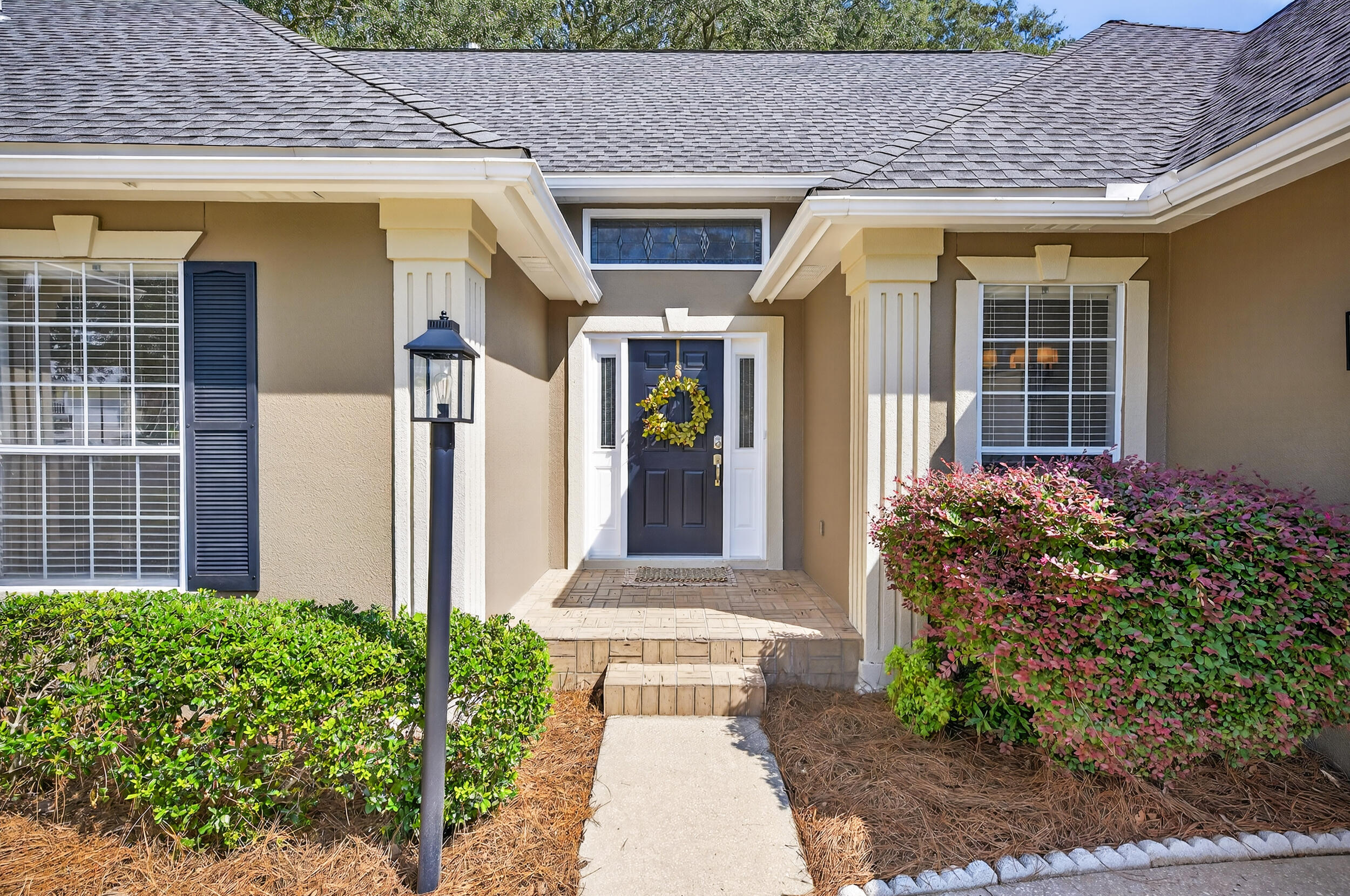 Discover your DREAM HOME in this Desirable Family-friendly location on a Cul-De-Sac nestled among Mature Oak Trees! This charming 4 bedroom, 2.5 bath residence has been mostly updated throughout, offering comfort and style. A spacious two-car garage provides ample storage and convenience with Walk up/Stand up Attic Storage with a Bonus Air-Conditioned Room. Relax in the inviting Living Area or cook in the Spacious Kitchen which has a large area that can be used as an Eat-In Area or as a Family/Game area since there is also a Formal Dining Room. This Home is perfect for making lasting memories and is located just minutes from excellent schools, local shops, and restaurants. List of Updates & Upgrades in the 'More' Section. Call to schedule your showing today! New LVP in Bedrooms, Bathrooms & Hallway
New Paint throughout Home - Walls, Doors & Ceilings
New Ceiling Fans
New Recessed Lighting throughout Home - Bathrooms, Hallway & Kitchen
All Bathrooms Remodeled/Renovated - New Tile in Showers, New Vanity in Master
Refurbished Kitchen Cabinets
Custom Crown Molding
New Tile on Fireplace
New Blinds
Large Stand-up Attic Space w/Bonus Air Conditioned Room Upstairs
Exterior Painted
Freshly Landscaped
New Gutters
New Exterior Doors
Updated Backyard Deck
New Pavers in Backyard
New Exterior Lighting
New Roof in 2021
Sprinkler/Irrigation System Updated in 2022