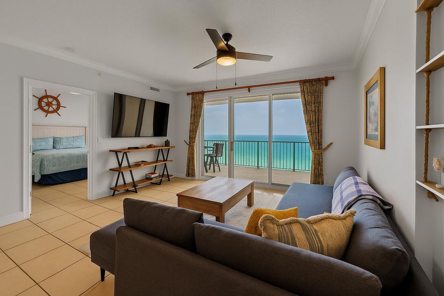 WELCOME TO PARADISE AT EMERALD ISLE! Wake up to sugar-white sands and emerald Gulf waters from this beautifully updated 12th-floor condo in Panama City Beach.This FULLY FURNISHED 2-bedroom, 2-bath unit offers a PROVEN RENTAL HISTORY and FUTURE BOOKINGS ALREADY IN PLACE FROM SEPTEMBER THROUGH OCTOBER, making it an exceptional investment opportunity. Comfortably sleeps up to six guests and includes a PRIVATE STORAGE UNIT, adding extra convenience for owners or guests.Inside, you'll find an open-concept layout, a modern kitchen with breakfast bar, in-unit laundry, and bright coastal decor throughout. Step onto the OVERSIZED BALCONY for UNOBSTRUCTED, PANORAMIC GULF VIEWS--perfect for morning coffee or breathtaking sunsets over the Gulf of Mexico.Emerald Isle offers resort-style a amenities including indoor and outdoor pools, hot tub, sauna, fitness center, and beachfront grilling pavilion. Located just minutes from Pier Park's top-tier dining, shopping, and entertainment.
WHETHER YOU'RE SEEKING A SECOND HOME, VACATION GETAWAY, OR INCOME-PRODUCING PROPERTYTHIS ONE CHECKS EVERY BOX. SAY YES TO YOUR PARADISE ADDRESS!

