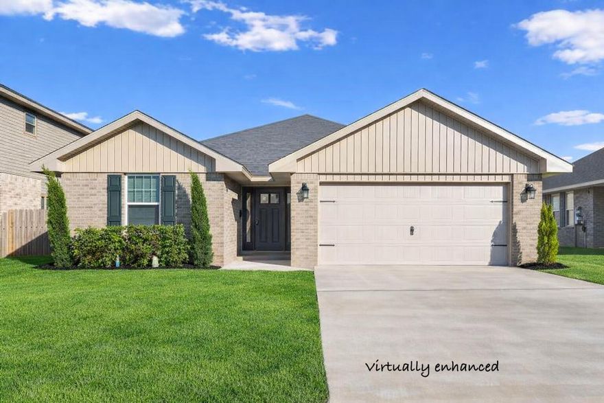 Welcome to 109 Ridgeway Circle. This beautifully maintained all brick home is move in ready and offers modern features, thoughtful updates, and a VA assumable loan, making it an excellent opportunity for buyers and the perfect starter home.Located in a well kept community where residents enjoy access to a community pool and pavilion, the home also offers convenient proximity to Eglin Air Force Base and easy access to the amenities of Crestview.Inside, the home features granite countertops, abundant shelving, and generous closet space that add both style and functionality. Tons of natural light fill the home, creating a bright and welcoming feel throughout the main living areas. The functional layout is inviting and comfortable, with ceiling fans in both the living room and the primary bedroom for year round comfort.
The primary suite offers a relaxing retreat with a spacious garden tub, separate shower, and updated closet shelving that provides smart storage and organization. Custom blinds throughout the home add both style and privacy.
Outside, enjoy the large backyard patio, perfect for entertaining, grilling, or relaxing. The home also includes an EV charger, offering convenience for electric vehicle owners and the ability to charge overnight during off peak hours. A two car garage and durable all brick exterior complete this well maintained property.
109 Ridgeway Circle offers the perfect blend of comfort, convenience, and modern living in a home that is truly ready for its next owner.