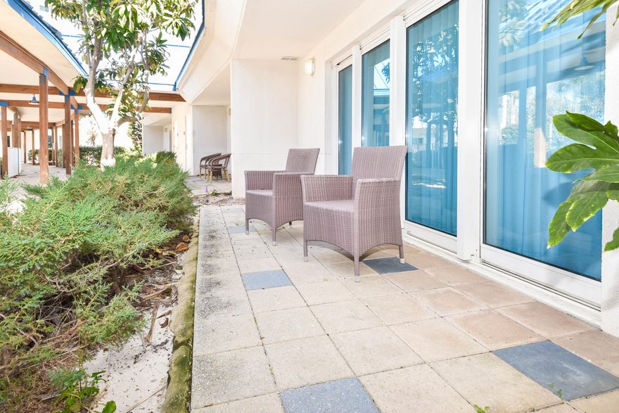 This two bedroom poolside villa has an open concept living and dining area, as well as an expansive and inviting patio. Enjoy the many onsite amenities, including a lushly landscaped pool area boasting Destin's largest lagoon pool with waterfall features, a kiddie pool, hot tub, and splash pad, as well as a playground, fitness center, and tennis and basketball courts. Want your toes in the sand? The resort offers complimentary shuttle service to the beach for you to enjoy Destin's world famous sugar-white sand and emerald-colored water beaches. Shuttle service takes you to the June White Decker Public Beach access which is just minutes away.