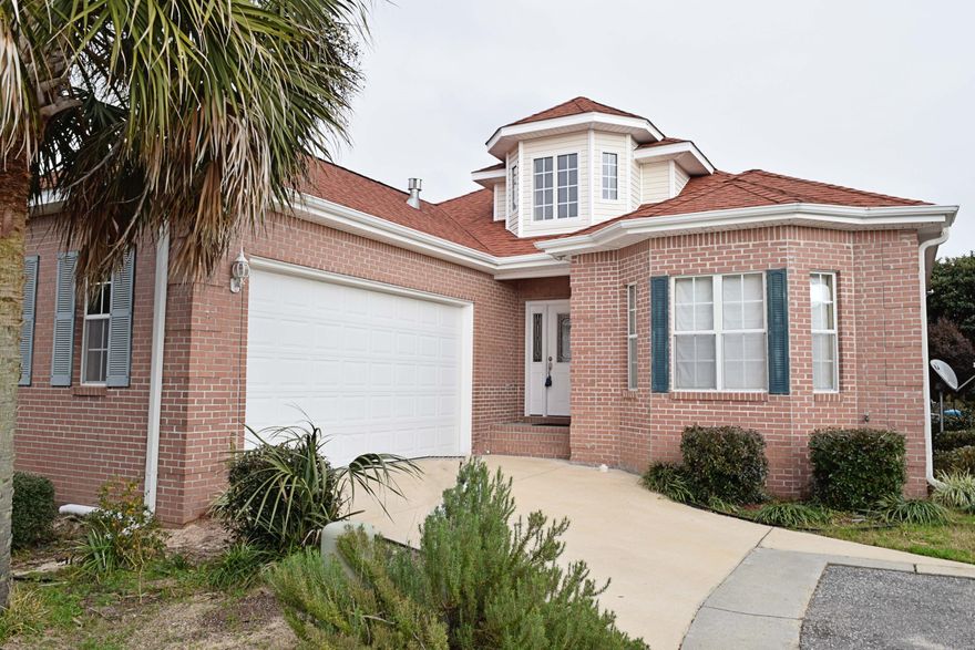 A beautiful single story brick home in Magnolia Plantation, an exclusive gated community in Bluewater Bay. Close to schools, shopping, Mid-Bay Bridge, and medical facilities. Sets on a low maintenance, small lot on a quiet cul-de-sac. A great home for empty-nesters or new family that's just beginning. Lovely interior with crown molding, gas fireplace, updated kitchen, wet bar with wine-cooler, spacious utility room off garage, and large master bath. A great buy as a home or an investment! This property is a must see!!