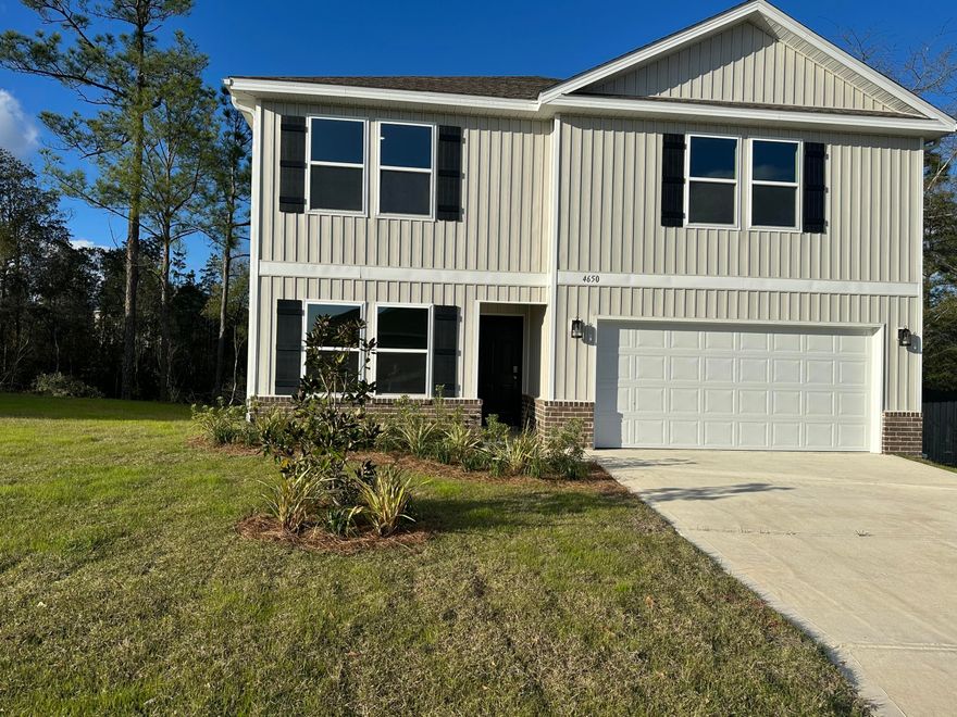 4/2 Plus Bonus Room! NEW Construction! Complete and Move in Ready! Settle down in this remarkable 2 story. This open floor plan creates an abundance of space with lots of natural lighting. The kitchen features stainless steel appliances, a kitchen island, and an ample amount of cabinet space for all your organizational needs. Bonus room or office-ready space downstairs, This home has plenty of space to meet the needs of your family! Located in South Crestview with easy access to Hwy 85, Hwy 90, and I-10 giving various options for shopping, restaurants, military bases, and beaches.