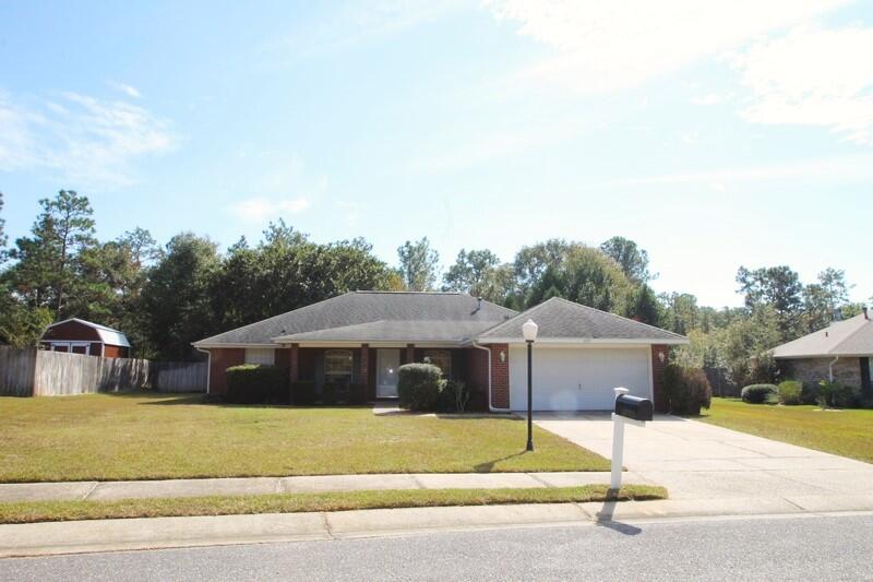 What a great home in the very desirable neighborhood of Silver Oaks! Great kitchen with appliances to include a gas range with convection oven, dishwasher and refrigerator with ice maker. All are stainless steel. The home features a split bedroom design and all bedrooms are spacious! The master bath has a garden tub and a separate walk-in shower. Split vanities are great so no one gets in the other's way!! Two separate walk-in closets. The great room is very large and features plant shelves and a vaulted ceiling. Lots of room for large furniture. Formal dining room plus a breakfast room off the kitchen that overlooks the back yard. Very nice study for working from home is located just off the foyer. The back screened-in  patio is a roomy 22x14. There is also a brick paver patio. The
