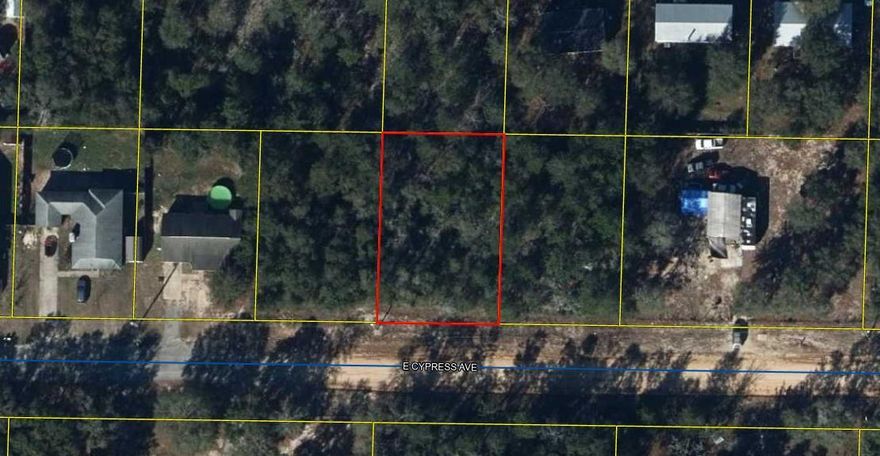 Entered for comp purposes only. .23 acre lot on a county maintained dirt road. Level & flood zone X. No restrictions. Public water available.