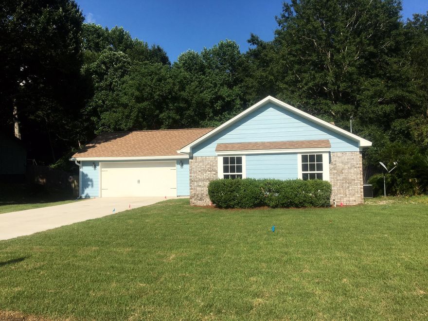 Fully remodeled home with new addition on rear of home. Home has new dimensional shingle roof, fiber cement siding, New garage door with opener, new driveway, new landscaping with sprinkler system, new 12x17 deck, new windows and exterior doors, Legacy Kitchen cabinets in kitchen and bathrooms with soft close drawers, Stainless steel appliance package including refrigerator and granite counters. Master bath will have stand up tile shower. Flooring will be as follows: laminate in main areas, tile in bathrooms and laundry room, carpet in bedrooms and office, New interior doors and trim. New electrical panel and wiring including light fixtures. New HVAC system. Everything brand new!