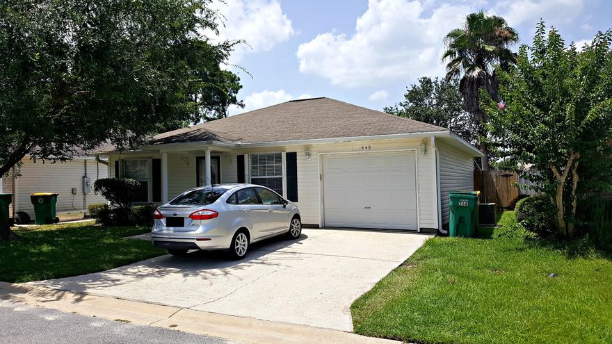 Home Sweet Home. This 3 bedroom, 2 bath home is strategically located near schools, shopping, restaurants, banking, and only minutes from the beautiful white sandy beaches of the Emerald Coast. Step inside this well-maintained home to find a spacious living room, separate dining room, and galley styled kitchen. Escape to your master suite with his and her closets plus your own private bathroom. Entertain on your back patio with a privacy fenced backyard. Seller will pay for home warranty too... Give us a call to schedule your showing appointment today!