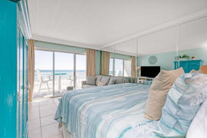 Gulf-Front Condo with Unobstructed Views! Wake up to stunning Gulf of Mexico views from this 5th-floor, condo at Islander Resort. With direct beach access and a private balcony showcasing breathtaking sunsets, this unit earns $40,000+ in annual rental revenue. The interior features a king bed facing the patio, a sleeper sofa for extra guests, and a kitchenette with a cooktop, microwave, and full-size fridge. Resort amenities include a seasonally heated pool, gym, BBQ area, onsite rental management, and covered parking. Turnkey and fully furnished, this is the perfect beachside getaway or income-generating investment!