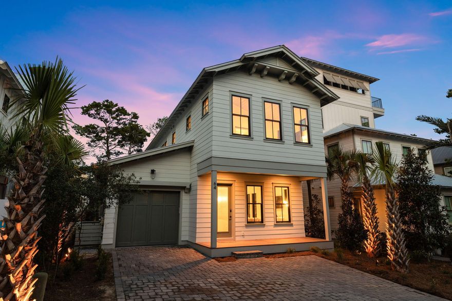 Welcome to 64 Grande Pointe Drive, a stunning new construction home nestled in the highly sought-after Grande Pointe neighborhood of Inlet Beach. This exceptional property offers an enviable coastal lifestyle, surrounded by the charm of Inlet Beach and a plethora of delightful dining and shopping options. With the added convenience of the new pedestrian underpass, accessing the renowned 30A is a breeze.Boasting 4 bedrooms and 3.5 baths, including a luxurious master suite, this home provides a serene haven for families or those seeking a beachside retreat.Step inside to discover the meticulous attention to detail, evident in the beautiful stained pine accent ceilings that lend a touch of rustic elegance to the living areas. The gourmet kitchen is a chef's dream, equipped with